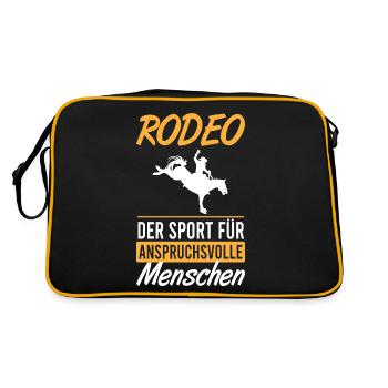 Rodéo – sport de haut niveau - Sac Retro - noir/or - Dos