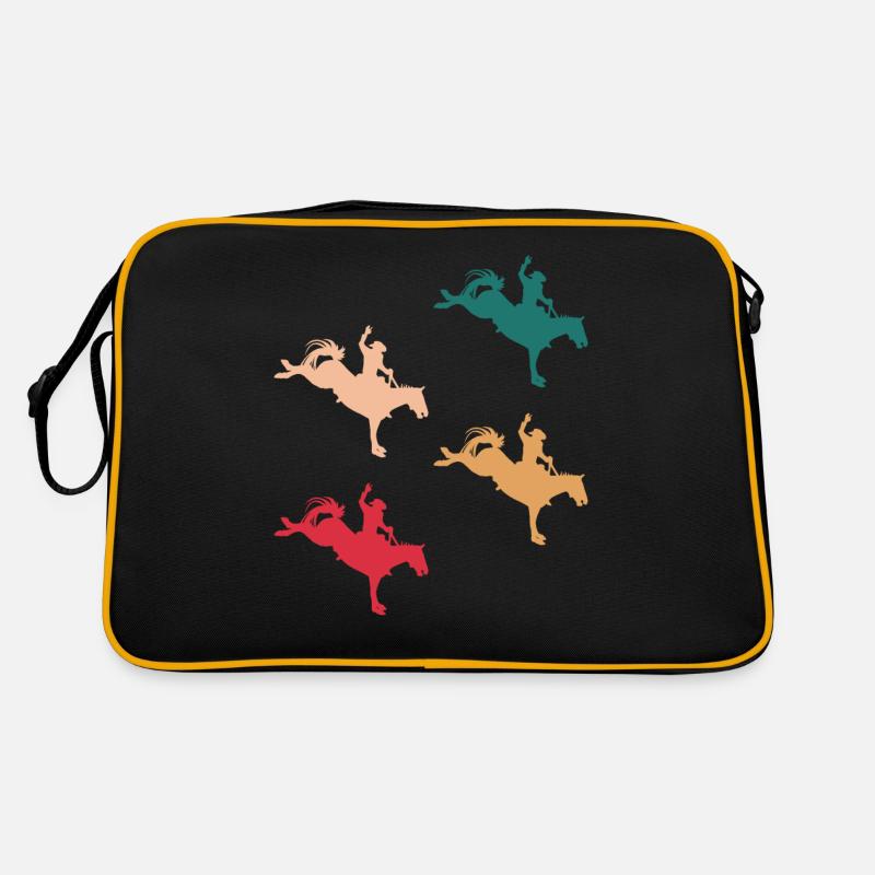 Confrontation de rodéo en couleur Sac Retro
