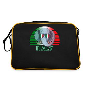 Italy - Retro Bag - black/gold - Back