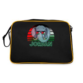 Jordanie - Sac Retro - noir/or - Dos