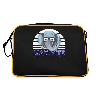 Mayotte - Sac Retro - noir/or - Dos