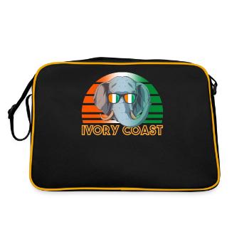 Ivory Coast - Retro Bag - black/gold - Back