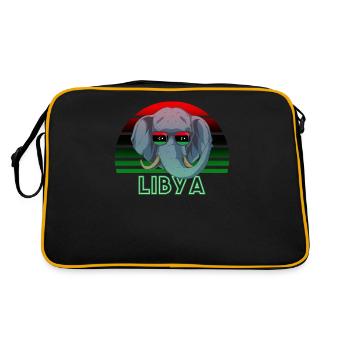Libéria - Sac Retro - noir/or - Dos