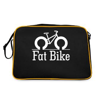 Fatbike Fat Bike - Retro Tasche - Schwarz/Gold - Hinten