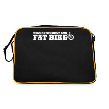 Fatbike Fat Bike - Retro Tasche - Schwarz/Gold - Hinten