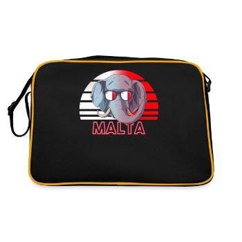 Malte - Sac Retro - noir/or - Dos