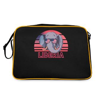 Libéria - Sac Retro - noir/or - Dos