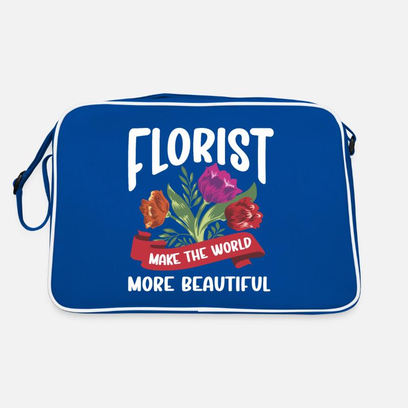 Designer floral Fleuriste Fleuriste Fleuriste Sac Retro