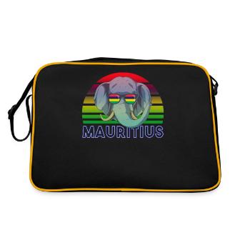 Mauritius - Retro Bag - black/gold - Back