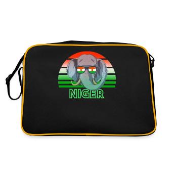 Nouvelle-Zélande - Sac Retro - noir/or - Dos