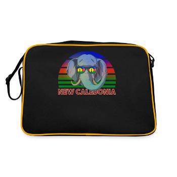 Nouvelle Calédonie - Sac Retro - noir/or - Dos