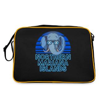 Mariannes du Nord (Îles) - Sac Retro - noir/or - Dos