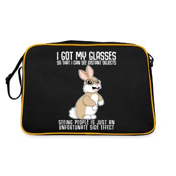 Lunettes Misanthrope Lunettes Optiques - Sac Retro - noir/or - Dos