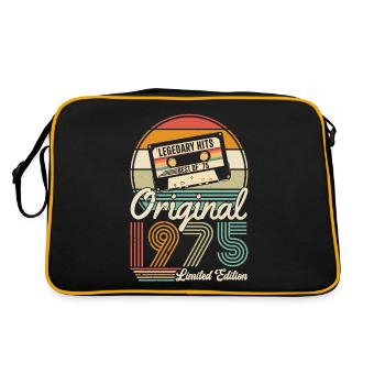 1975 Vintage Legend - Retro Birthday Gift - Retro Tasche - Schwarz/Gold - Hinten