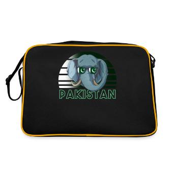 Pakistan - Sac Retro - noir/or - Dos