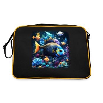 Angelfish - Retro Bag - black/gold - Back