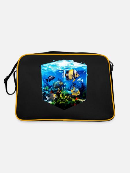 Angelfish - Retro Bag - black/gold - Back