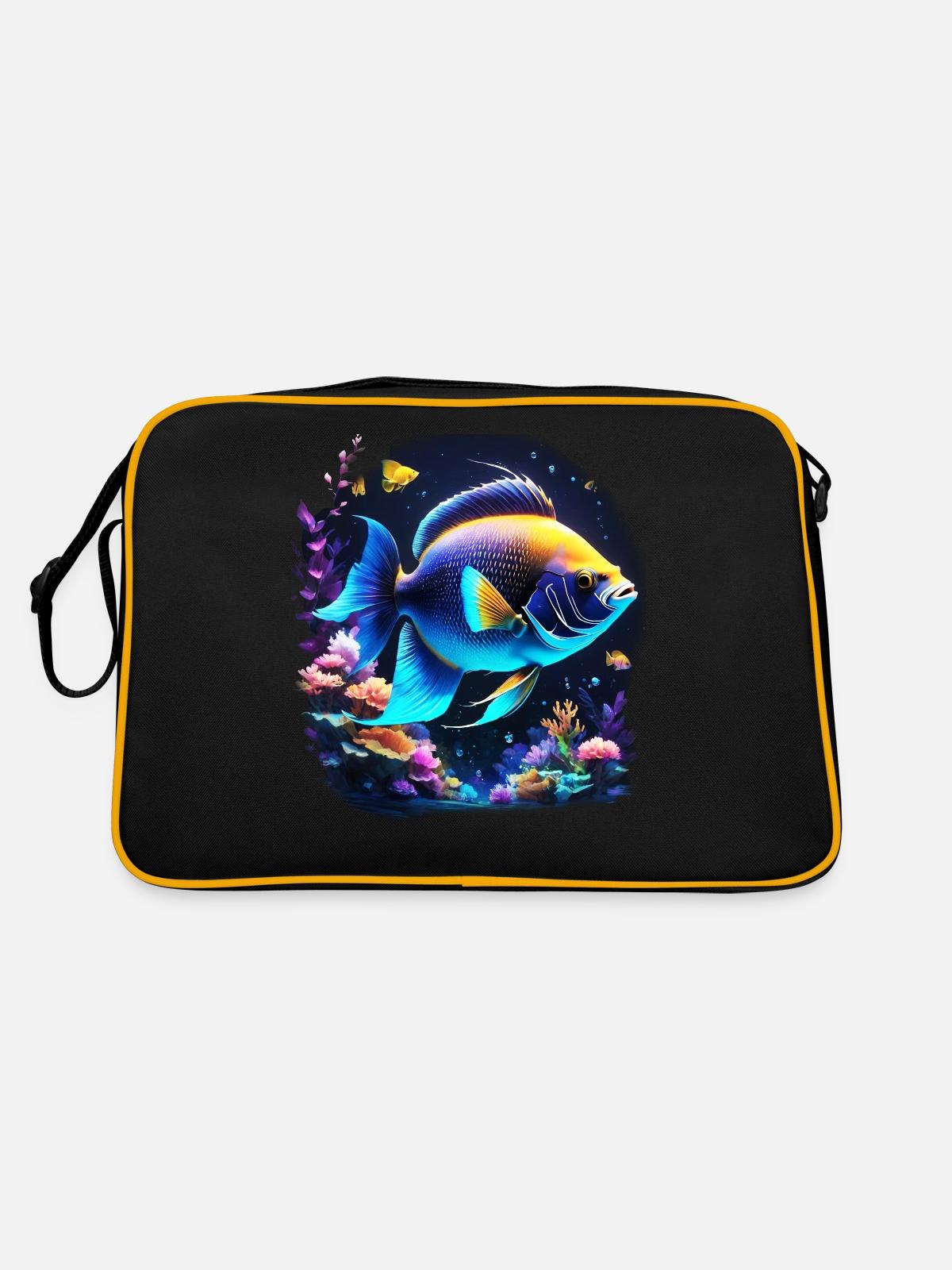Angelfish - Retro Bag - black/gold - Back