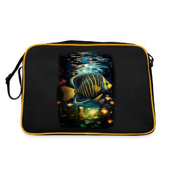 Angelfish - Retro Bag - black/gold - Back