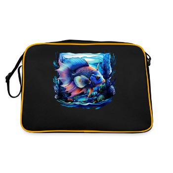 Angelfish - Retro Bag - black/gold - Back
