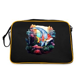 Angelfish - Retro Bag - black/gold - Back