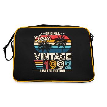 Vintage Legend 1992 - Retro Birthday Gift Idea - Retro Tasche - Schwarz/Gold - Hinten