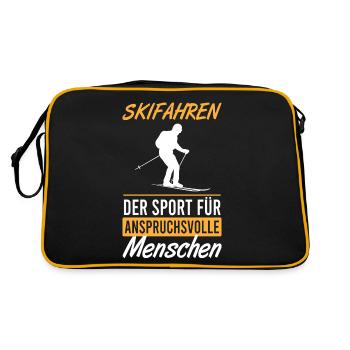 Cadeau pour les fans de ski exigeants - Sac Retro - noir/or - Dos