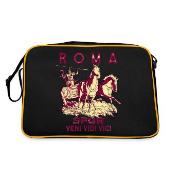 ROMA STREITWAGEN SPQR VENI VIDI VICI - Retro Tasche - Schwarz/Gold - Hinten