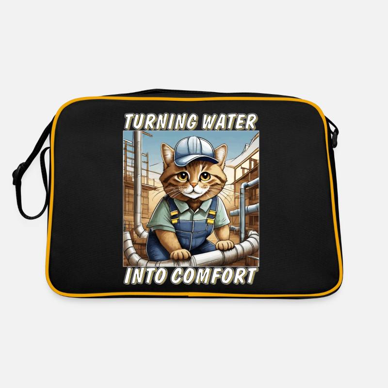 CAT INSTALLER Turning Water into Comfort Retro Bag