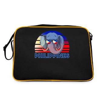 Philippines - Sac Retro - noir/or - Dos