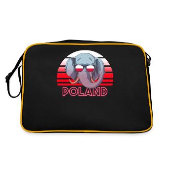 Pologne - Sac Retro - noir/or - Dos