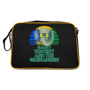 Saint Vincent et les Grenadines - Sac Retro - noir/or - Dos