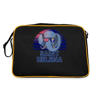 Sainte-Hélène - Sac Retro - noir/or - Dos