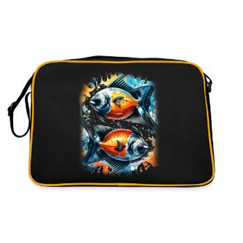 Angelfish - Retro Bag - black/gold - Back
