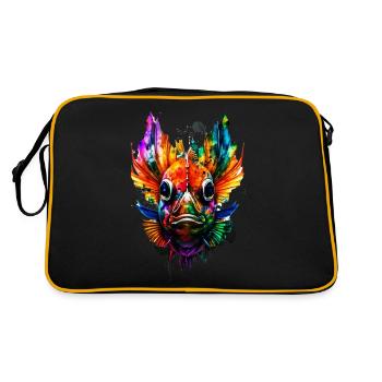 Angelfish - Retro Bag - black/gold - Back