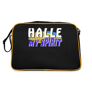 HALLE SAALE MY SPIRIT - Retro Bag - black/gold - Back