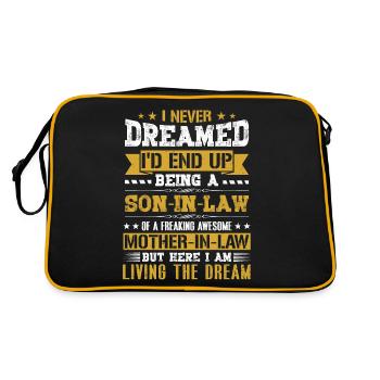 I Never Dreamed I'd End Up Being a Son in Law Gift - Retro Bag - black/gold - Back