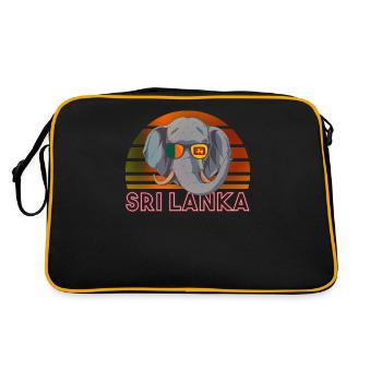 Sri Lanka - Sac Retro - noir/or - Dos