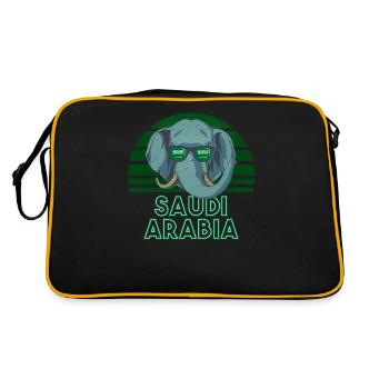 Arabie Saoudite - Sac Retro - noir/or - Dos