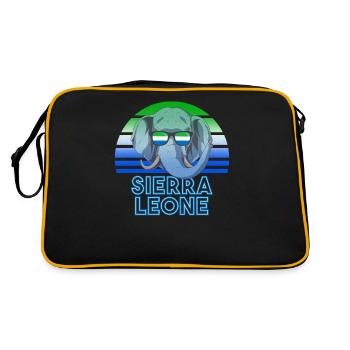 Sierra Leone - Sac Retro - noir/or - Dos