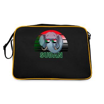 Soudan - Sac Retro - noir/or - Dos