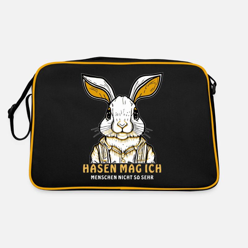 HASE HASEN MAG ICH Retro Tasche