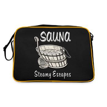 SAUNA Escapades torrides - Sac Retro - noir/or - Dos