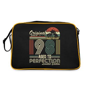 Vintage 1981 - Retro Birthday Legend - Retro Bag - black/gold - Back