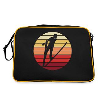 Vol nocturne du sauteur à ski - Sac Retro - noir/or - Dos
