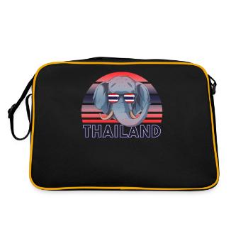 Thaïlande - Sac Retro - noir/or - Dos