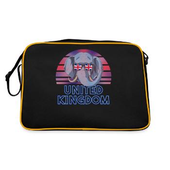 United Kingdom - Retro Bag - black/gold - Back