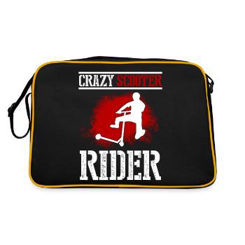 Kick Scooter Stunt Scooter Kick Skater Scooter - Retro Bag - black/gold - Back