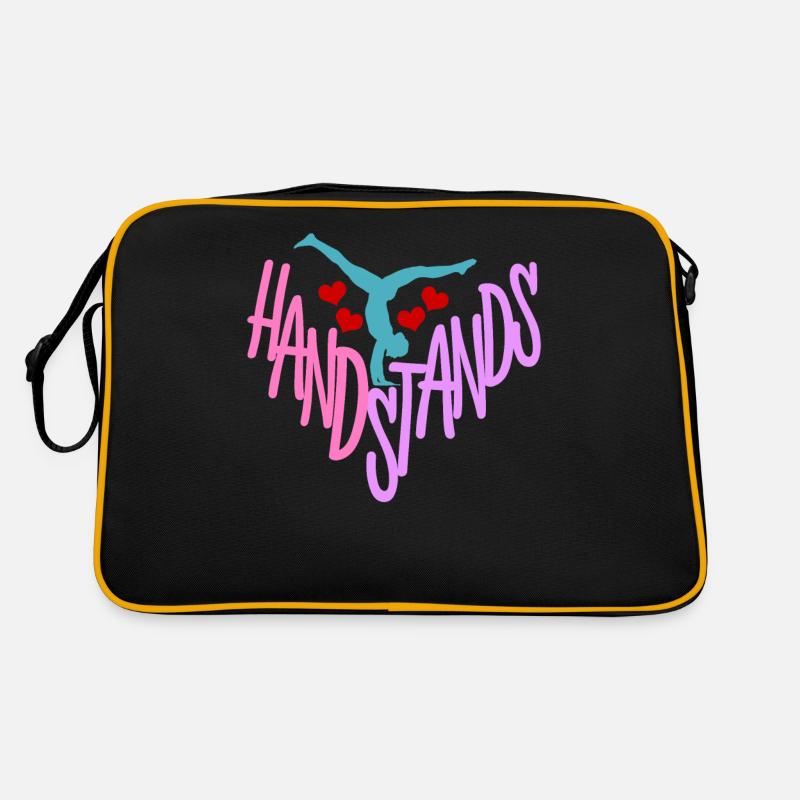 Gymnast Handstands Handstand Gymnastics Retro Bag