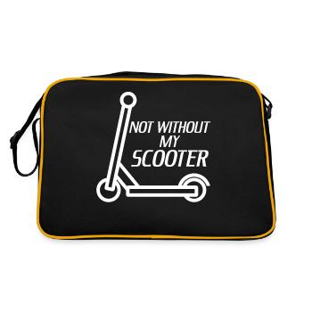 Coureur de trottinette - Sac Retro - noir/or - Dos